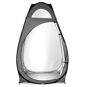 Portable Outdoor Pop-up Toilet Dressing Fitting Room Privacy Shelter Tent Black